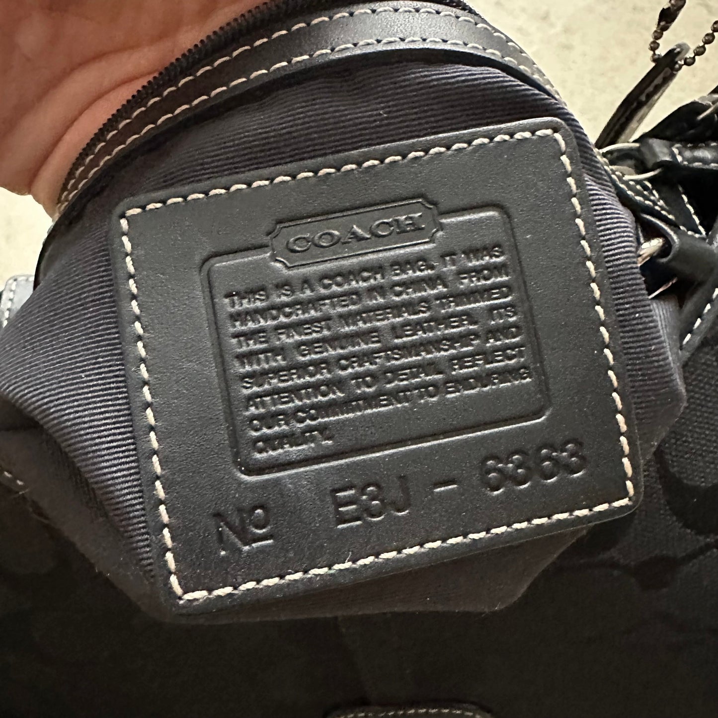 vintage y2k coach black mini hampton shoulder bag 1