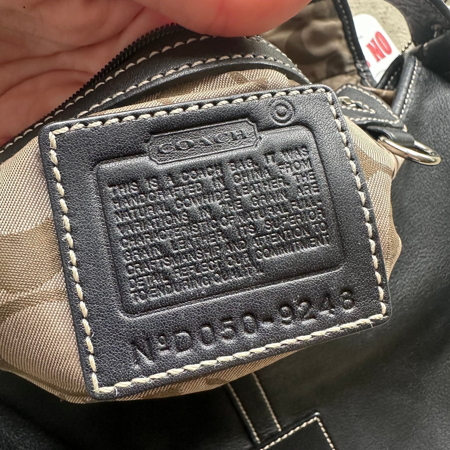 vintage y2k coach black leather soho shoulder bag 26