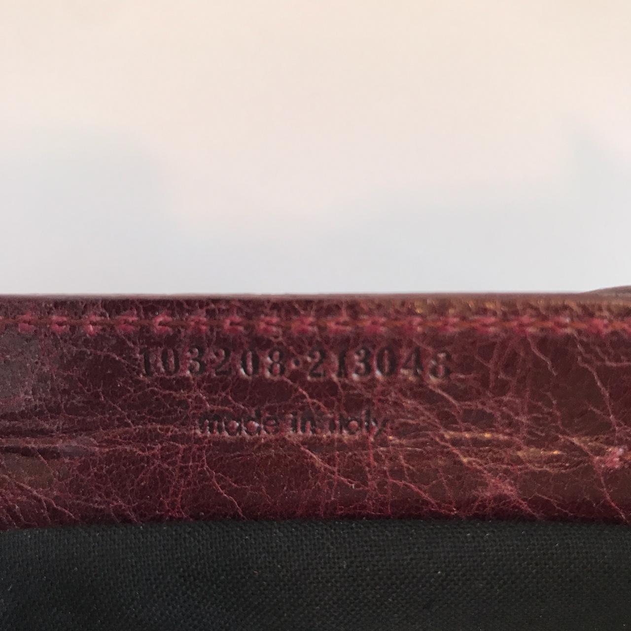 Balenciaga First Bag – Burgundy Leather