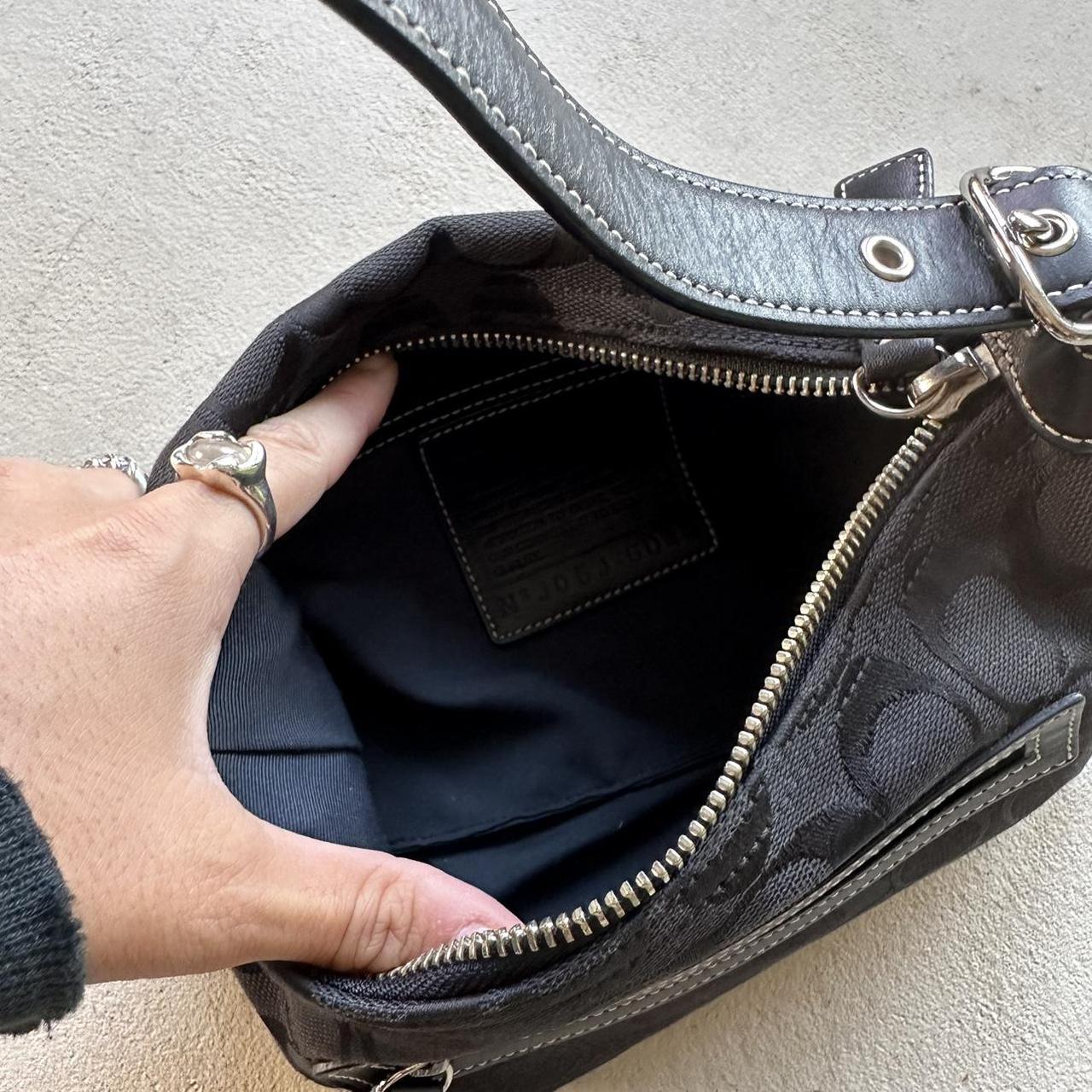 vintage y2k coach black shoulder bag 11