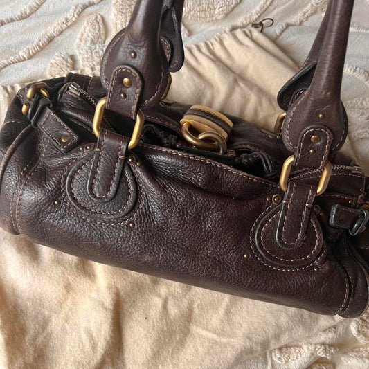 Authentic Chloé Paddington Bag – Dark Brown
