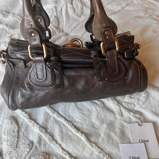 Authentic Chloé Paddington Bag – Dark Brown