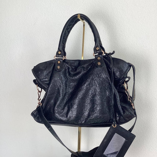 Authentic Balenciaga City Bag – Black with Gold Hardware (Medium)