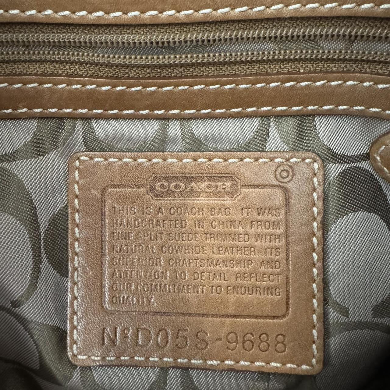 Vintage Y2K Coach tan suede leather soho bag!