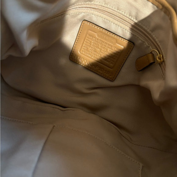 y2k coach soho flap suede shoulder bag ๐