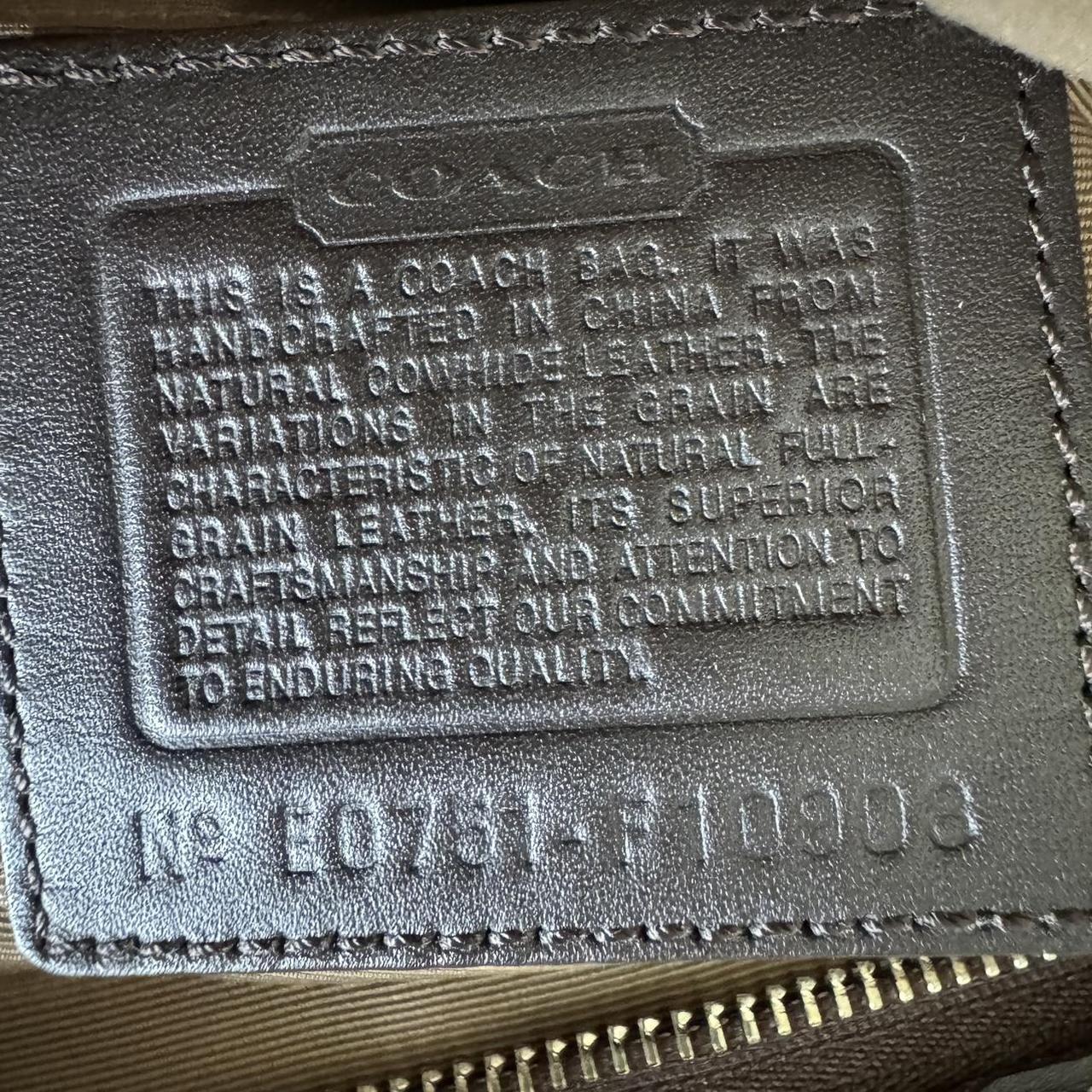 Vintage Y2K Coach brown leather hobo bag!