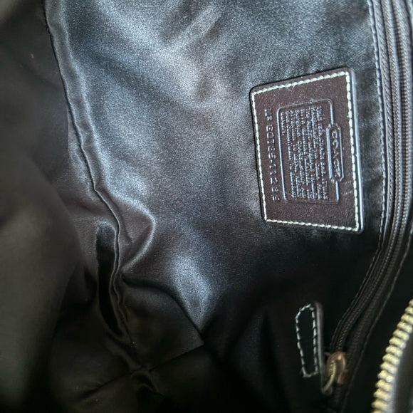 y2k coach small ergo dark brown