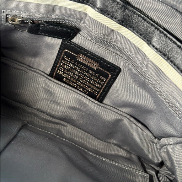 y2k coach optic print shoulder bag ๐