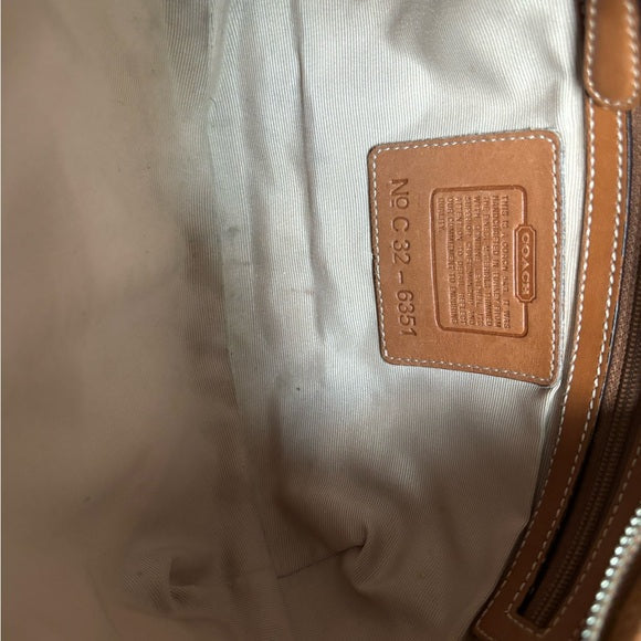 y2k coach soho hobo red jacquard shoulder bag ๐