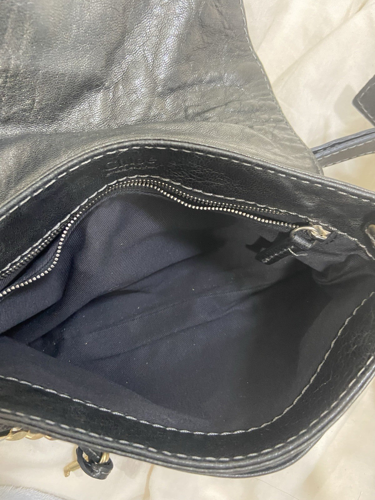 rare Chloe paddington small shoulder bag scandi bag dark khaki black