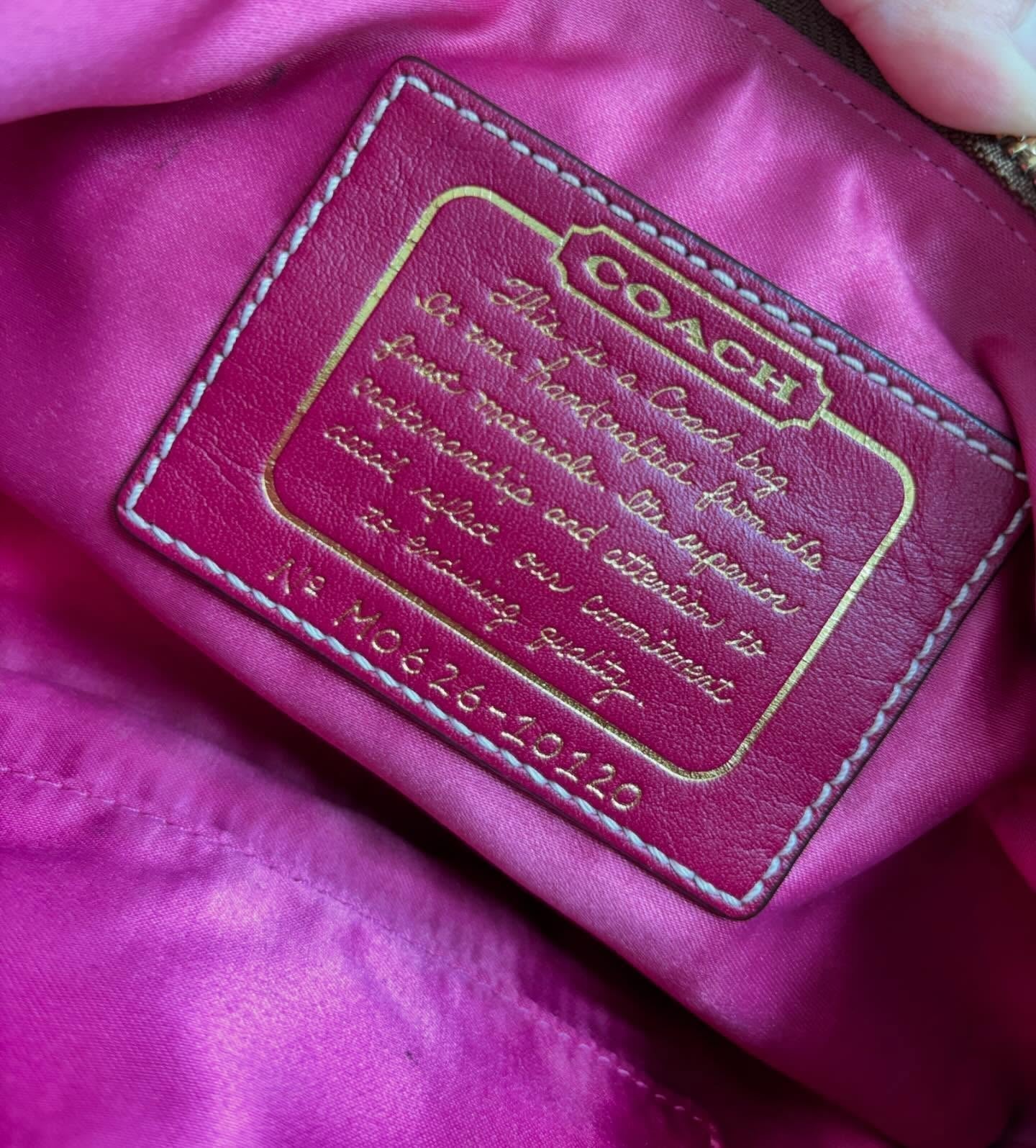 pink coach vintage bag 7