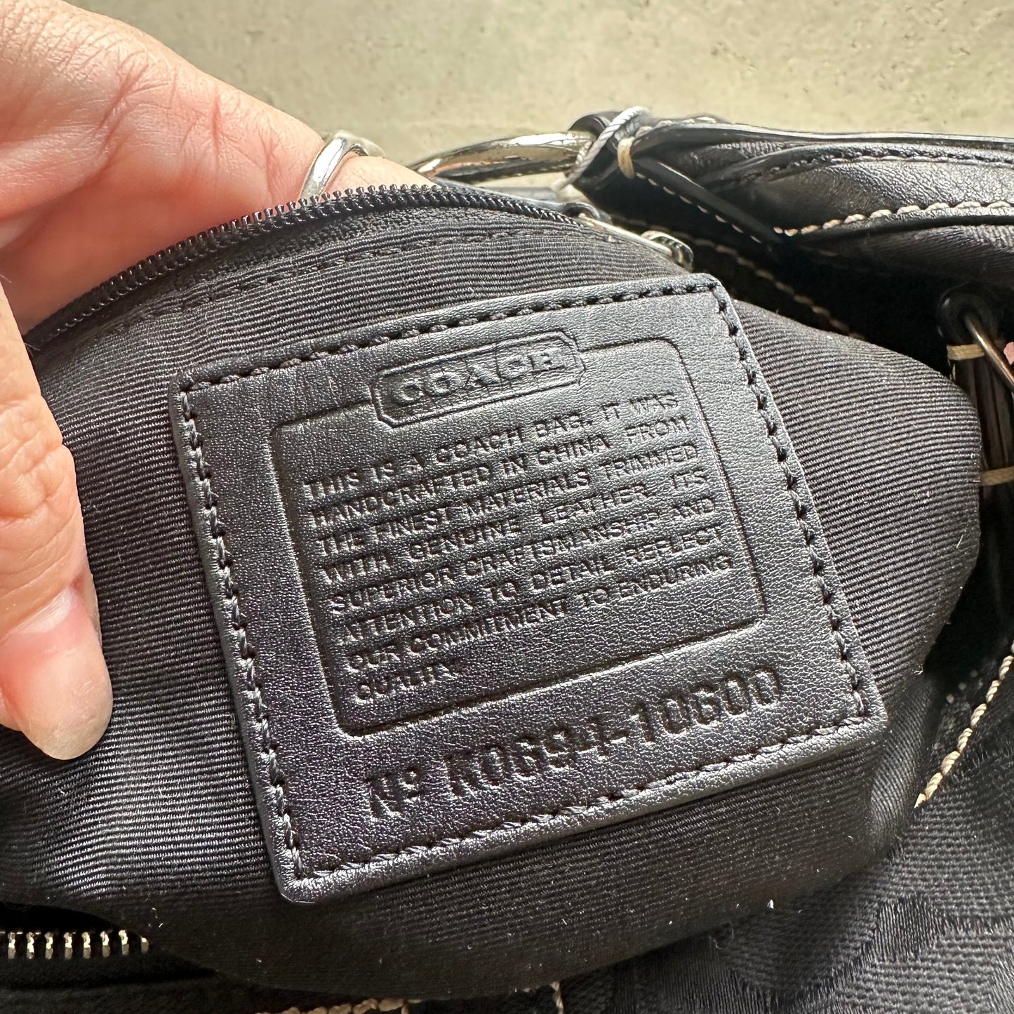 vintage y2k coach black croissant shoulder bag 15