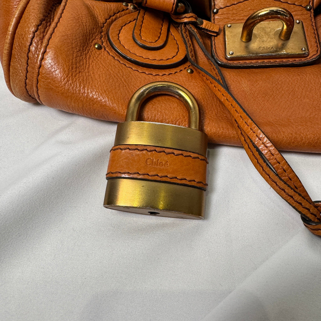 🔥 Pre-owned CHLOÉ 2006 orange paddington 🔥