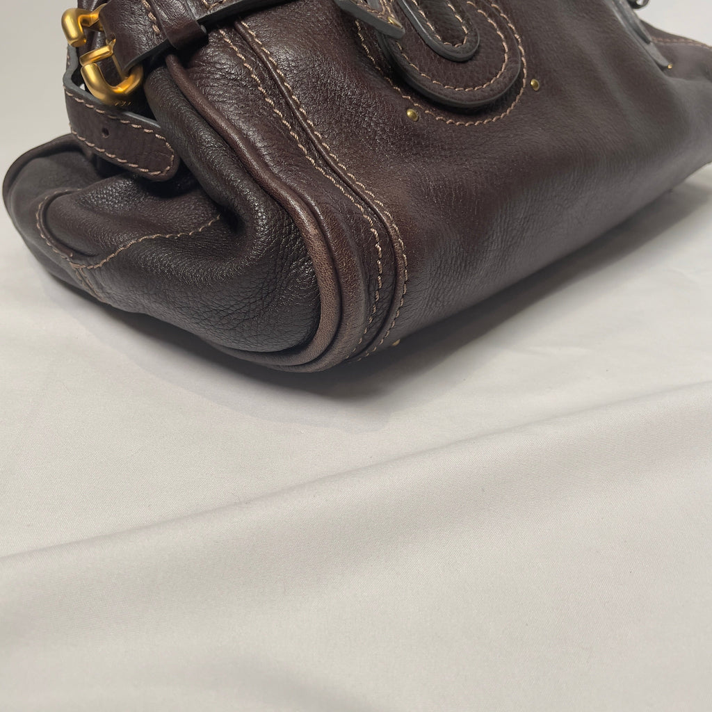 🔥 Pre-owned CHLOÉ 2011 brown paddington bag Swarovski 🔥