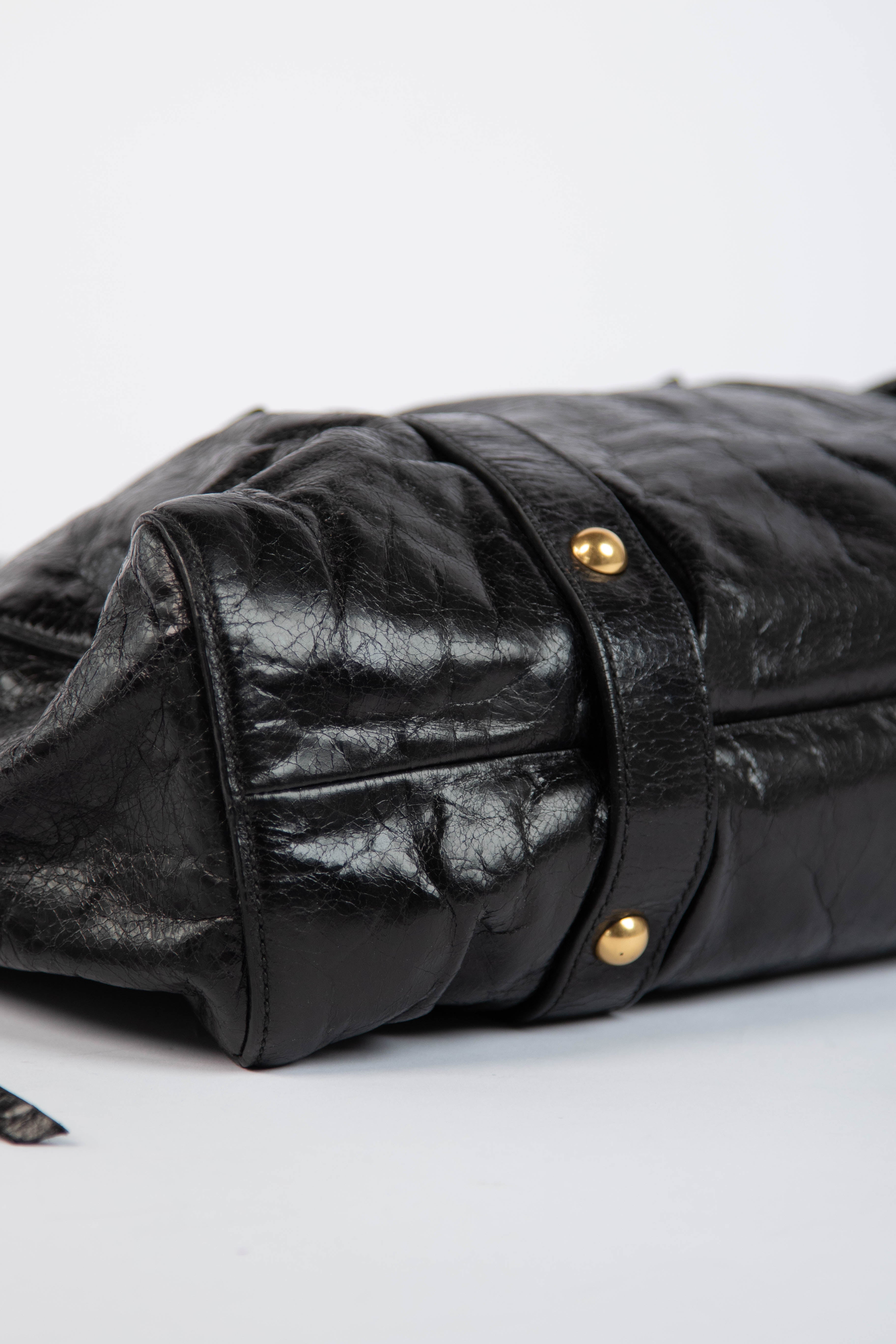 🔥 Pre-owned 2000s Miu Miu Black Vitello Shoulder Bag 🔥