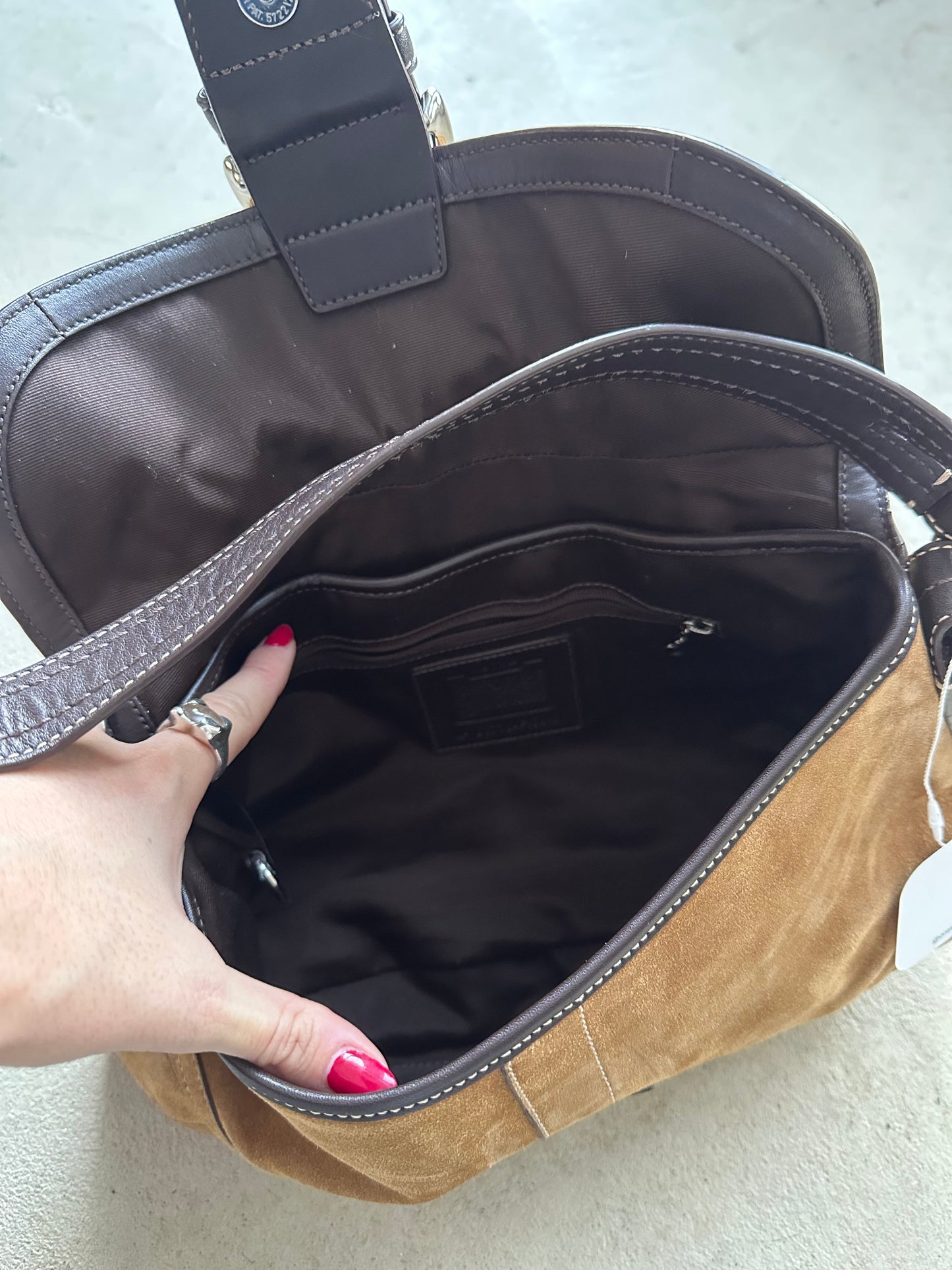 vintage y2k coach tan suede soho shoulder bag 2