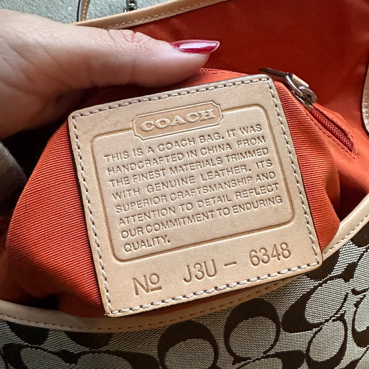 vintage y2k coach brown patterned hampton shoulder bag 1