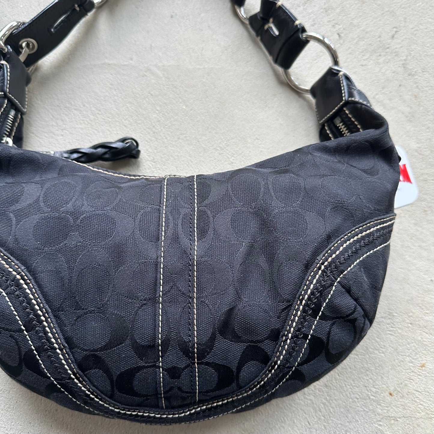 vintage y2k coach black croissant shoulder bag 15