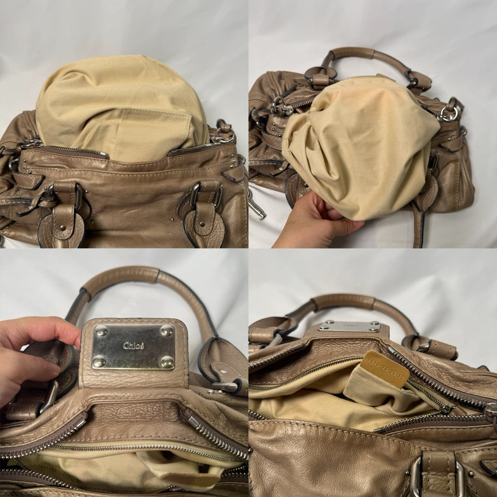 🔥 Pre-owned CHLOÉ 2007 light silver paddington 🔥