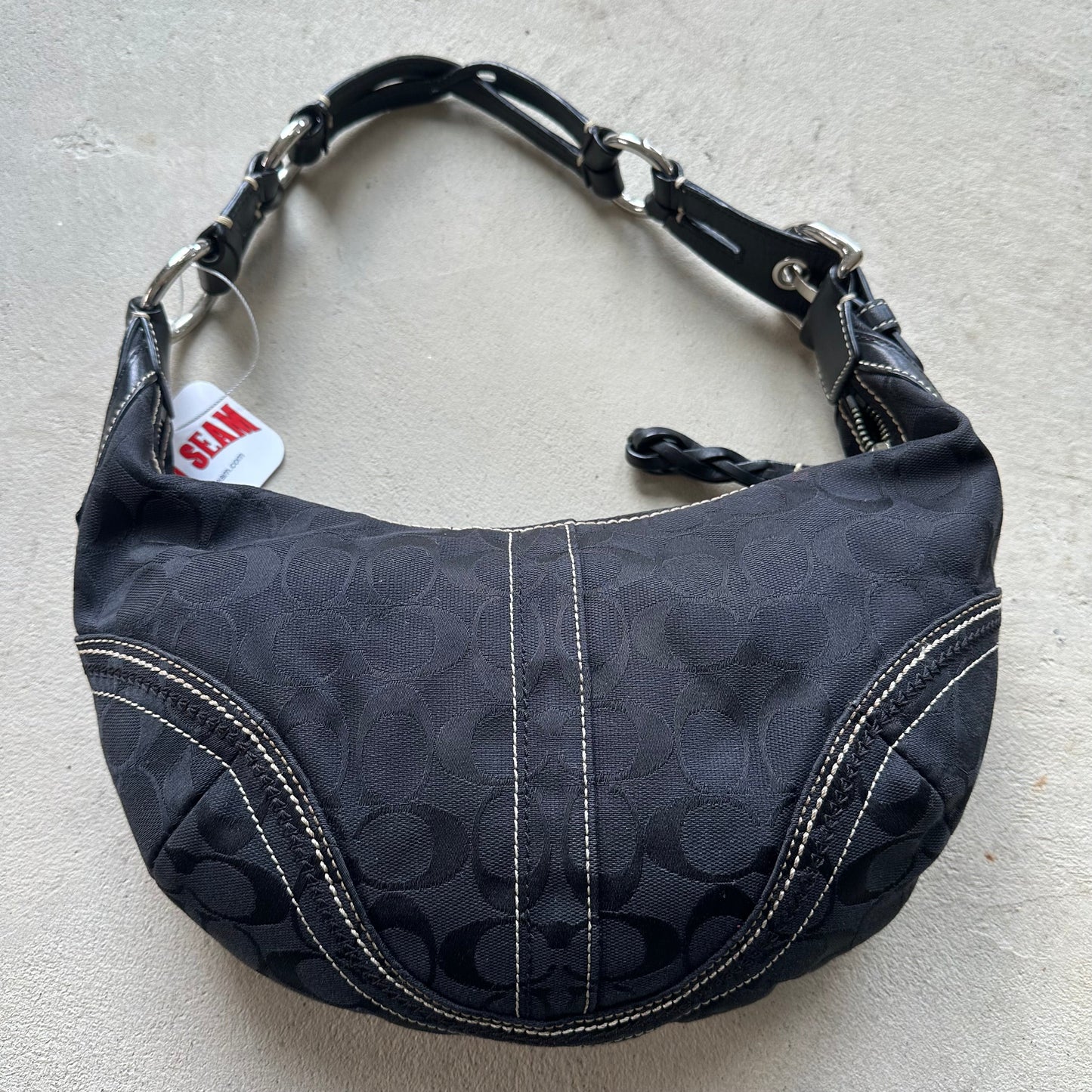 vintage y2k coach black croissant shoulder bag 15