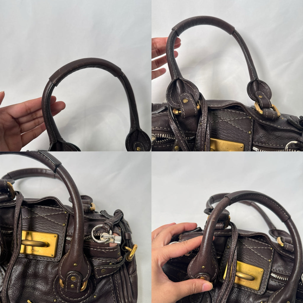 🔥 Pre-owned CHLOÉ 2007 brown mini paddington 🔥