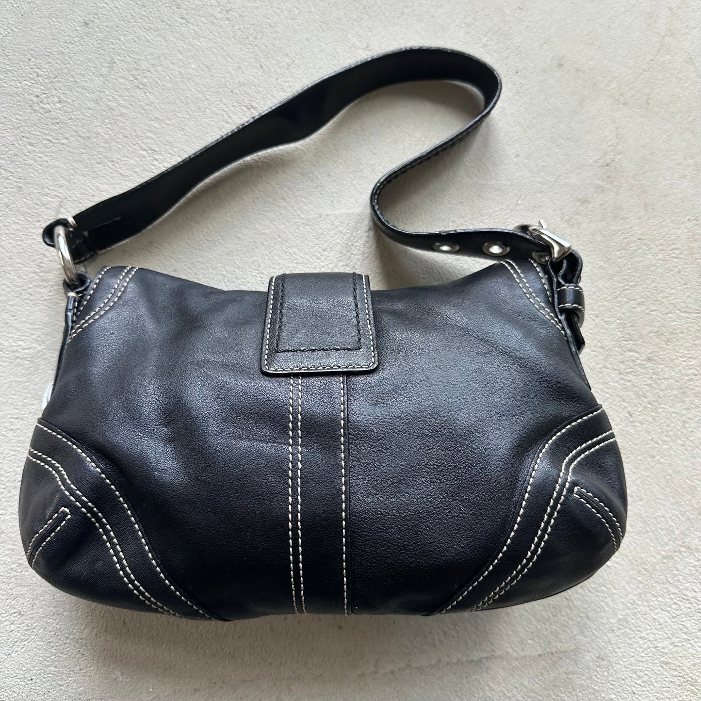 vintage y2k coach black mini soho leather shoulder bag 31