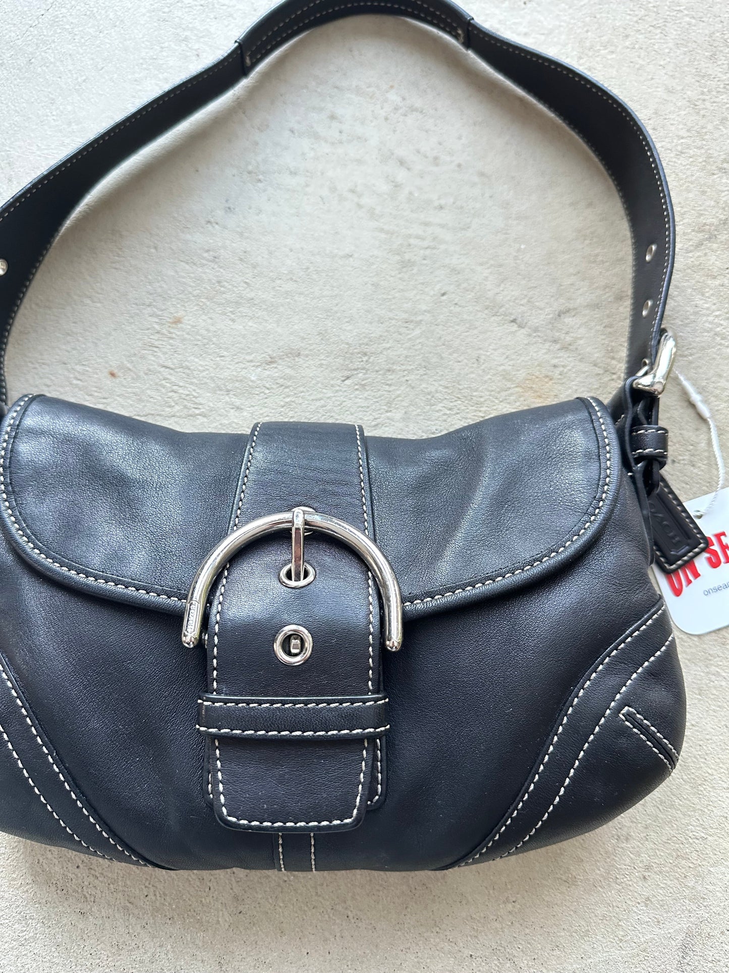 vintage y2k coach black mini soho