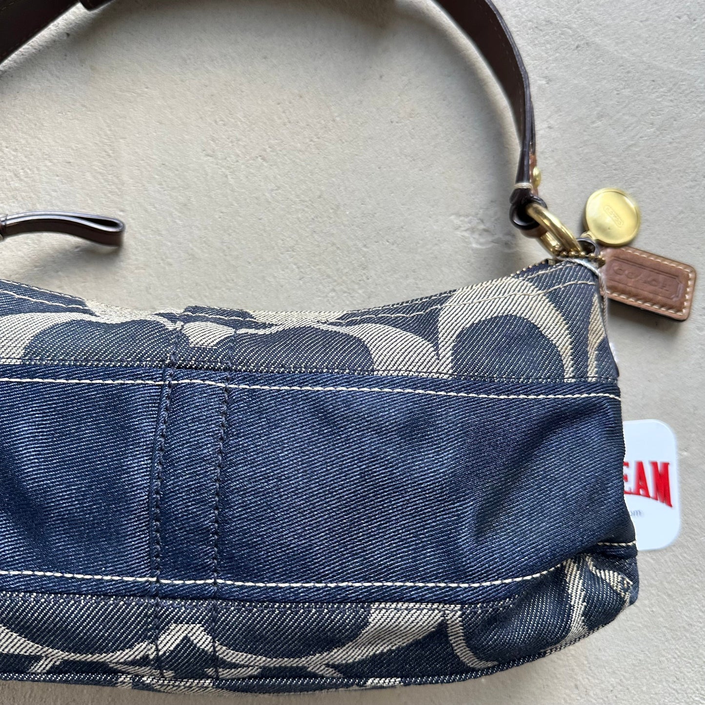 vintage y2k coach denim shoulder bag 2