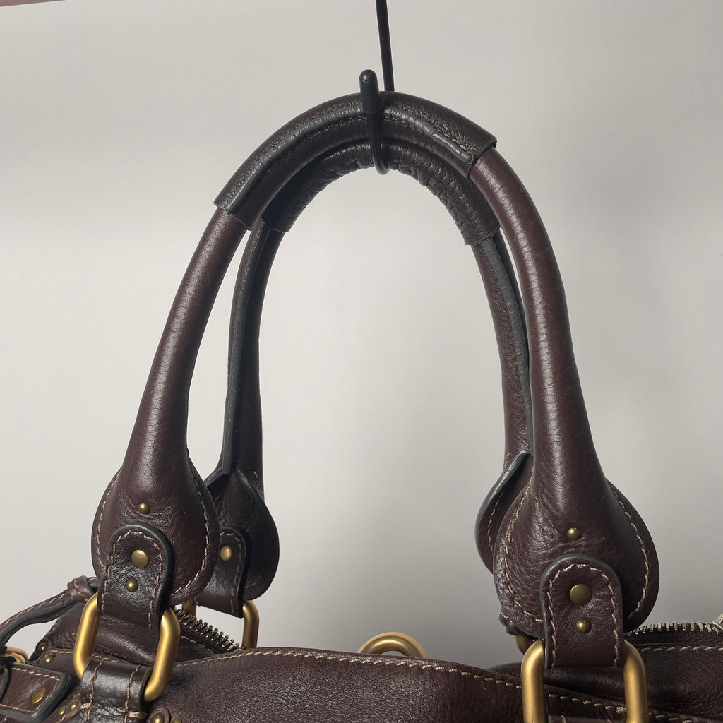 🔥 Pre-owned CHLOÉ 2011 brown paddington bag Swarovski 🔥