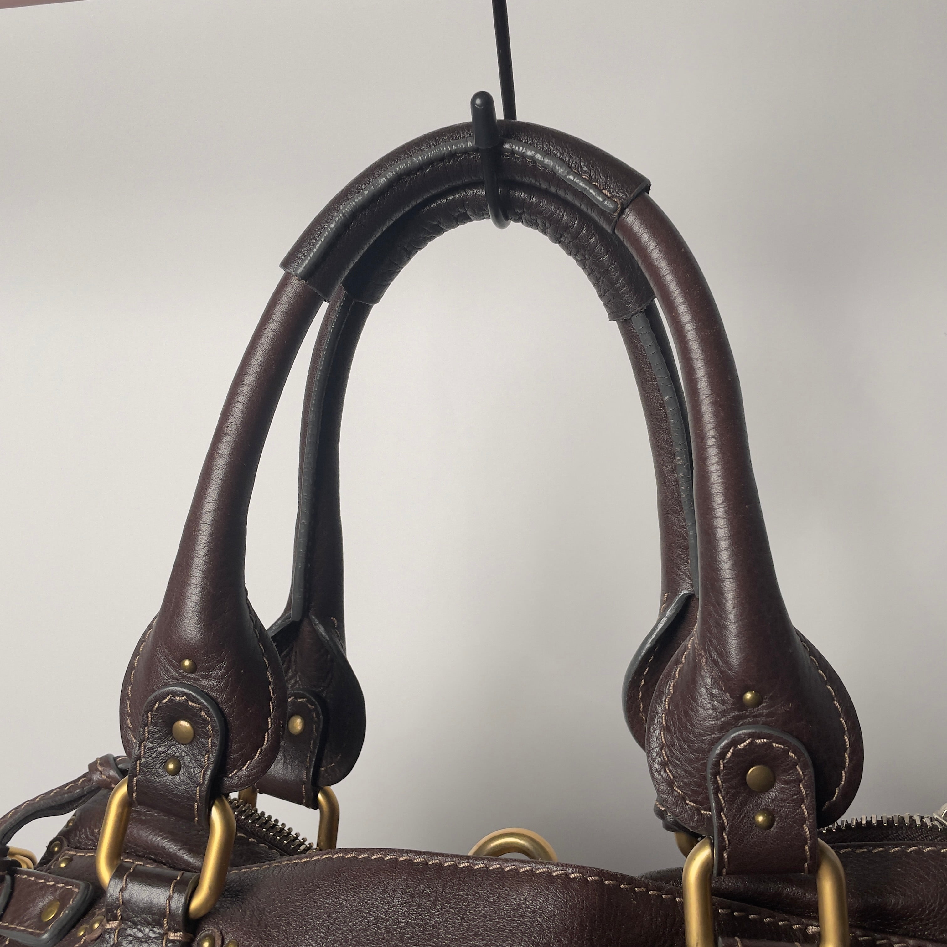 🔥 Pre-owned CHLOÉ 2011 brown paddington bag Swarovski 🔥