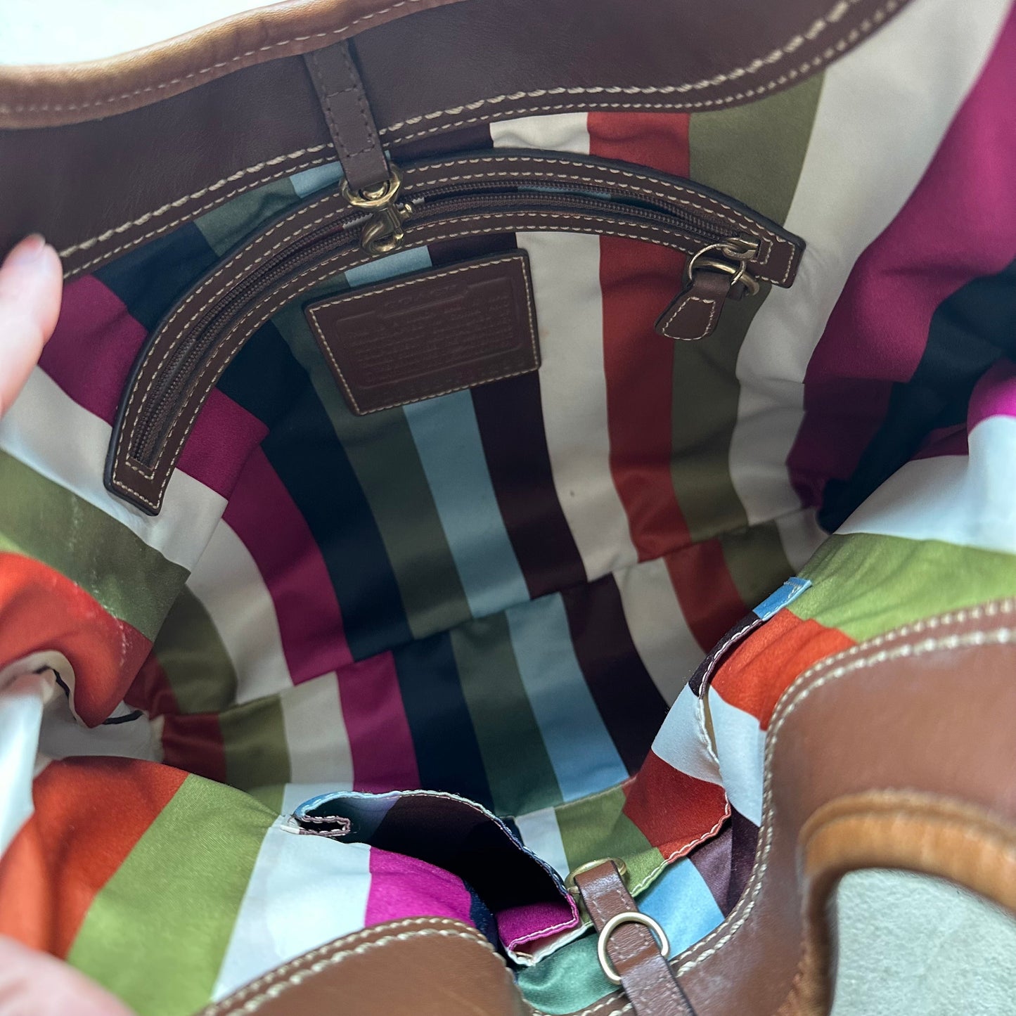 vintage y2k coach brown leather shoulder bag 6