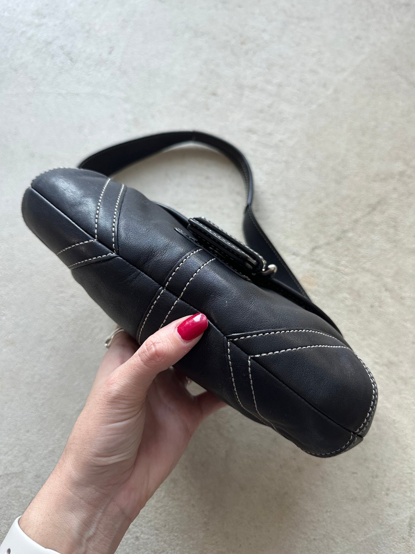 vintage y2k coach black mini soho