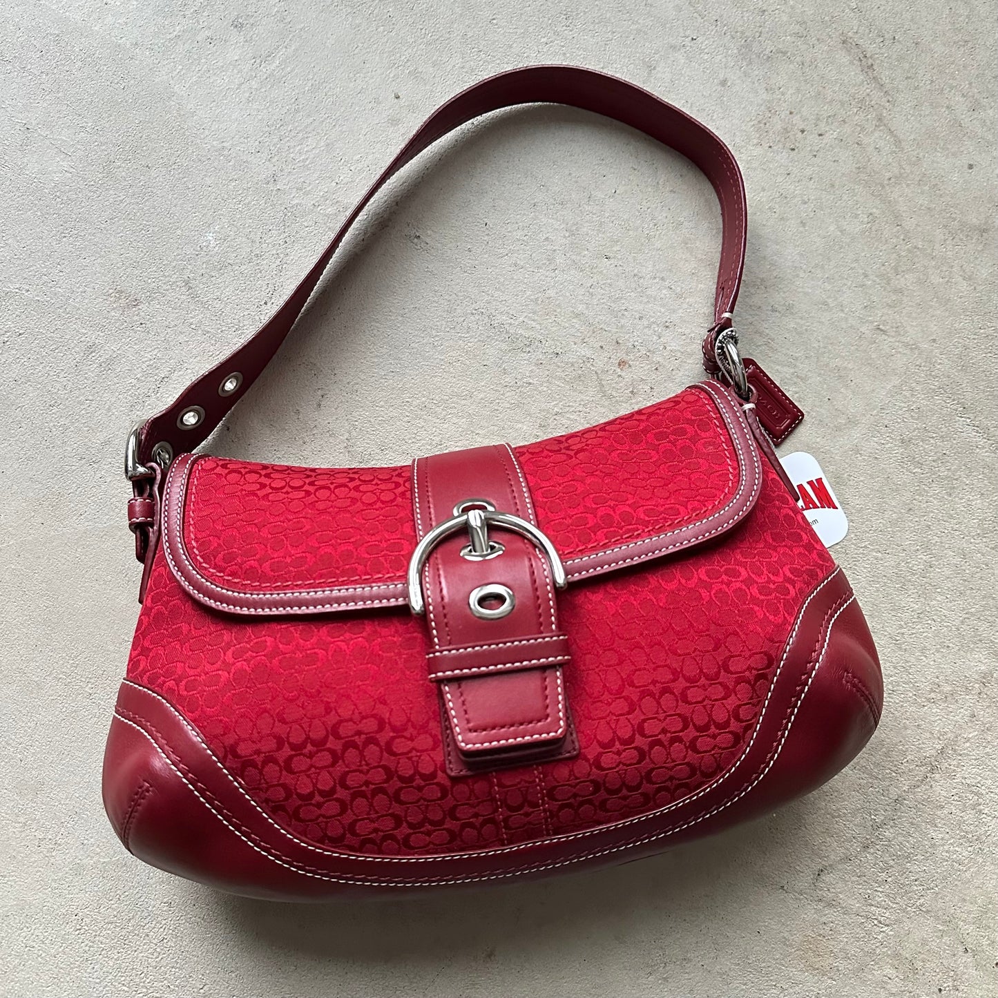 vintage y2k coach red soho shoulder bag 2