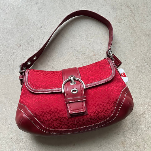 vintage y2k coach red soho shoulder bag 2