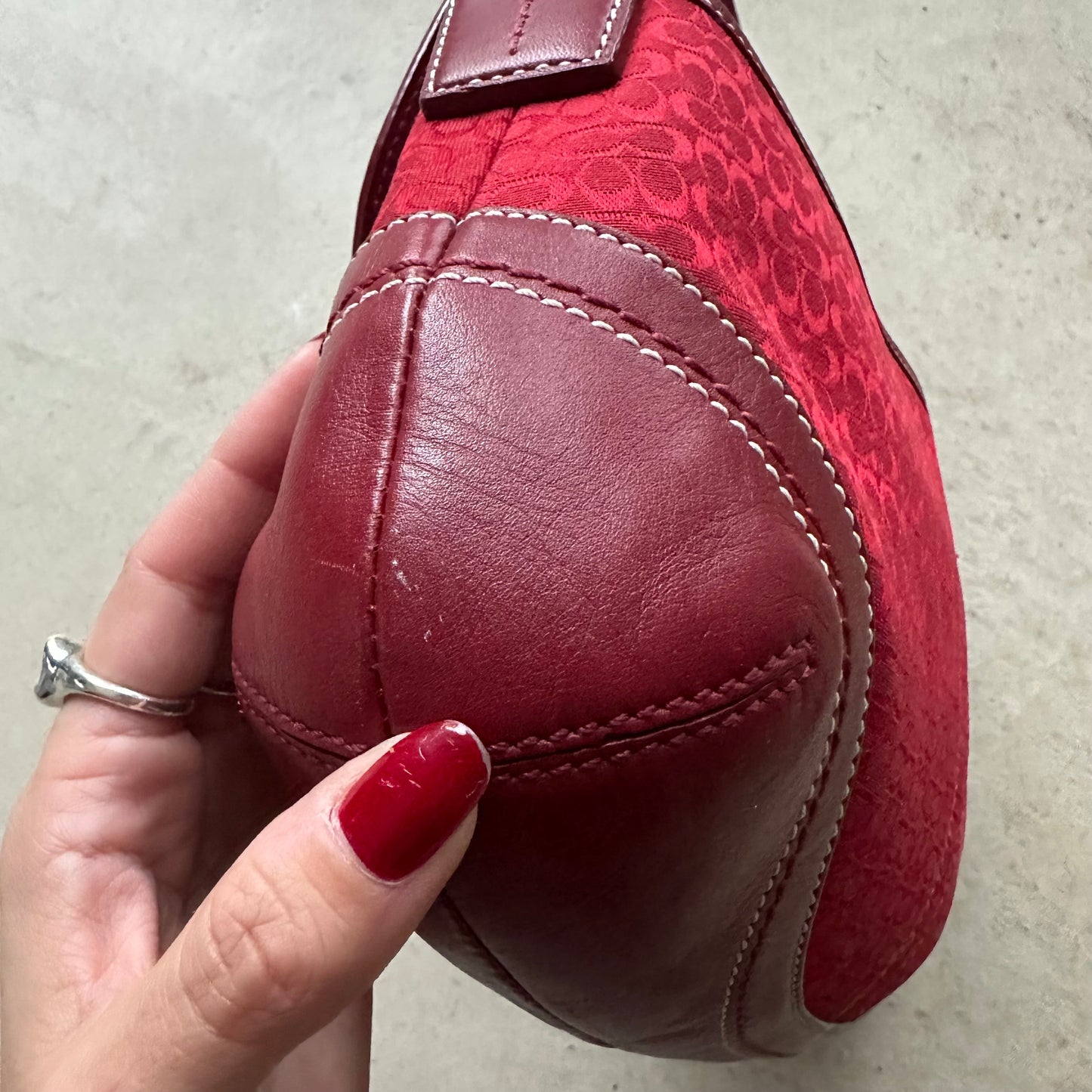 vintage y2k coach red soho shoulder bag 2