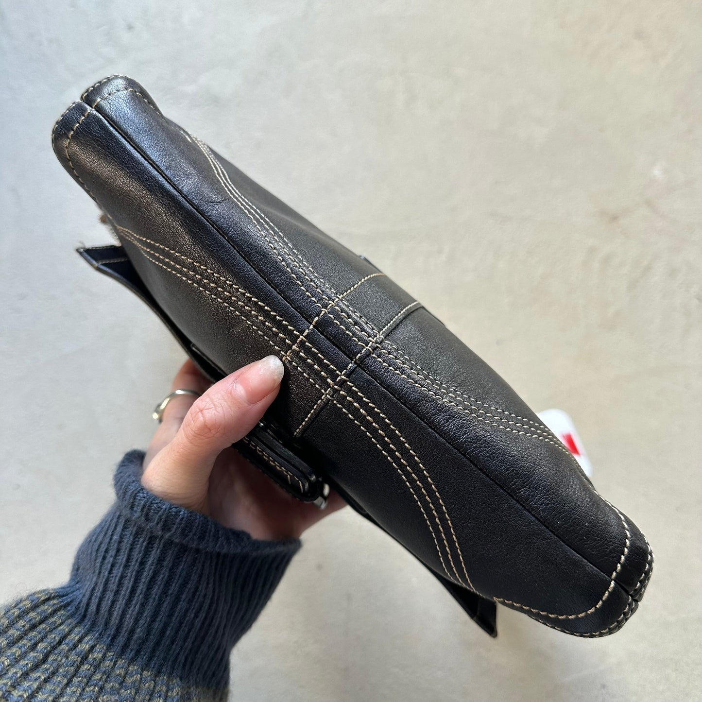 vintage y2k coach black square soho shoulder bag 1