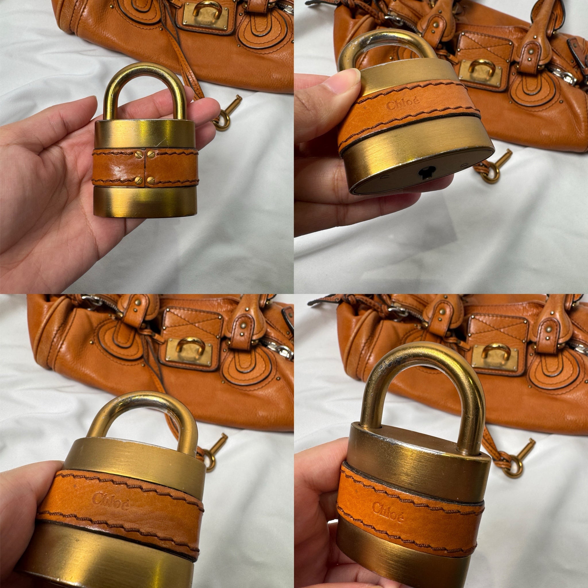 🔥 Pre-owned CHLOÉ 2006 orange paddington 🔥
