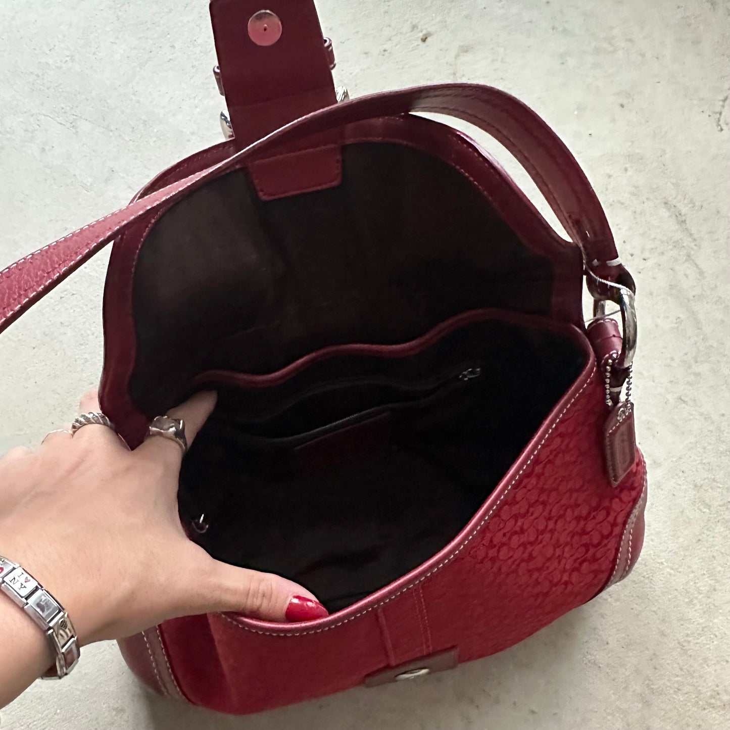 vintage y2k coach red soho shoulder bag 2