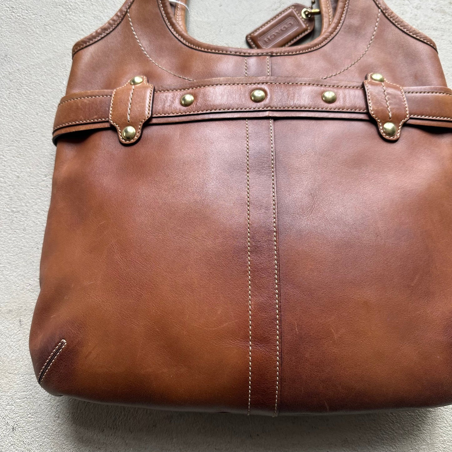 vintage y2k coach brown leather shoulder bag 6