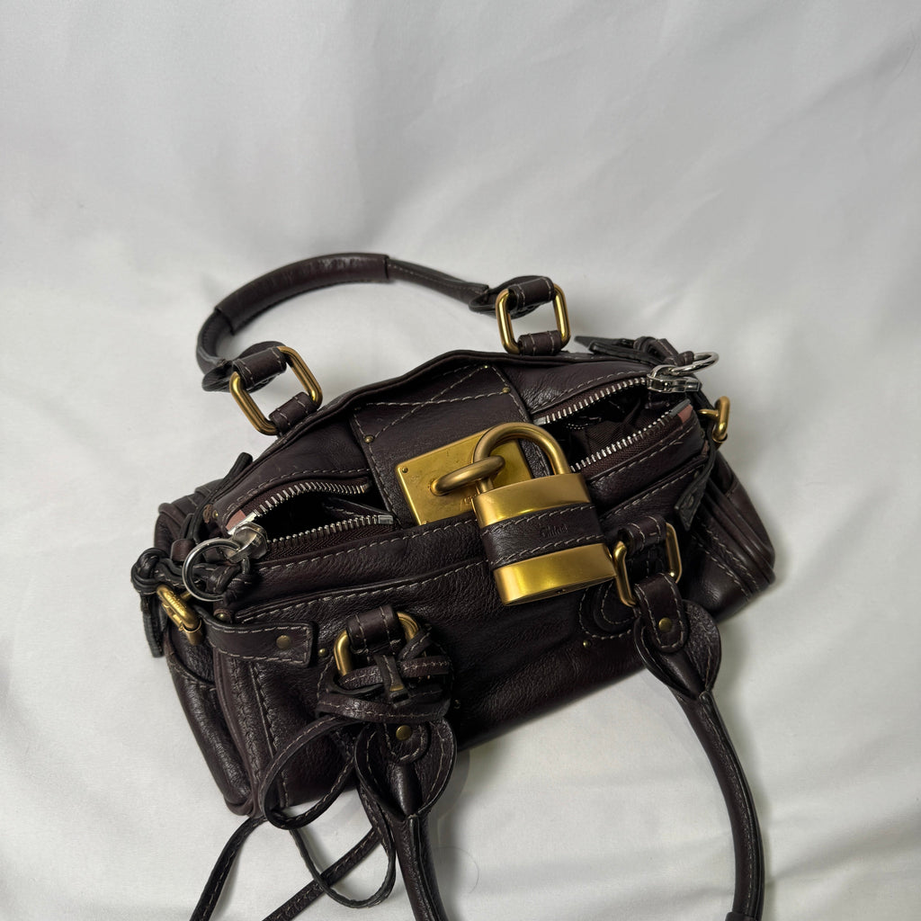 🔥 Pre-owned CHLOÉ 2007 brown mini paddington 🔥