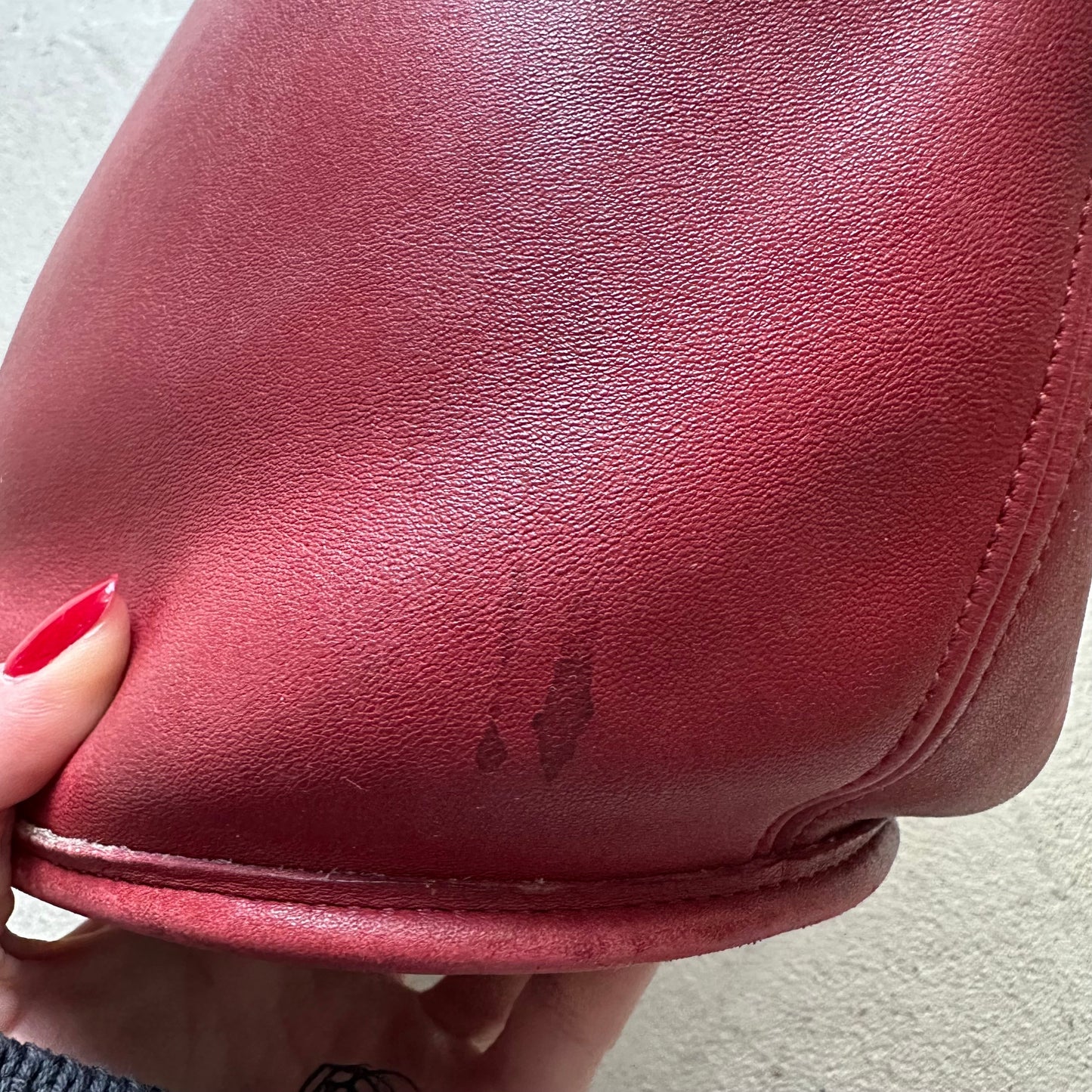 vintage coach red shoulder bag