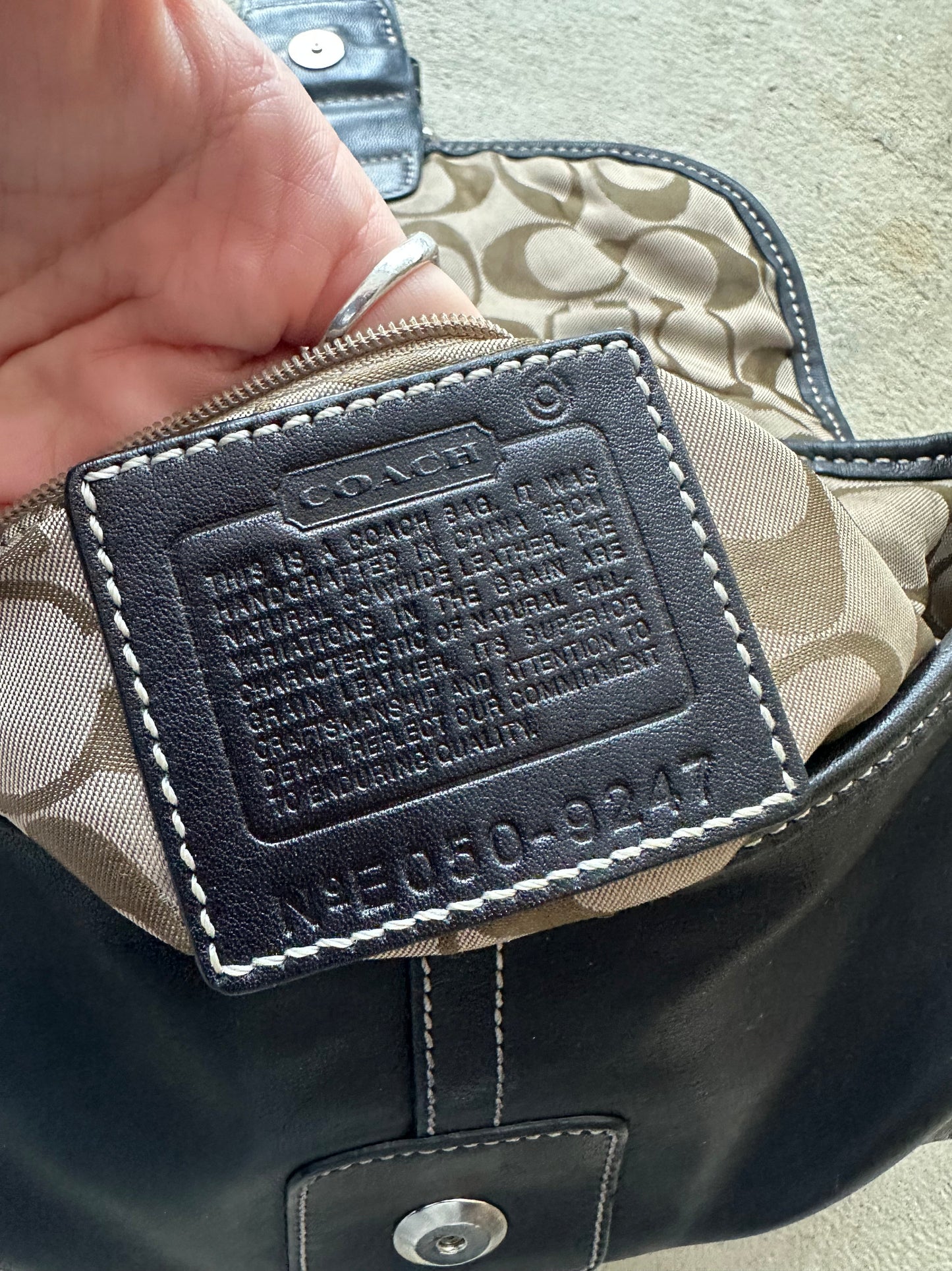 vintage y2k coach black mini soho