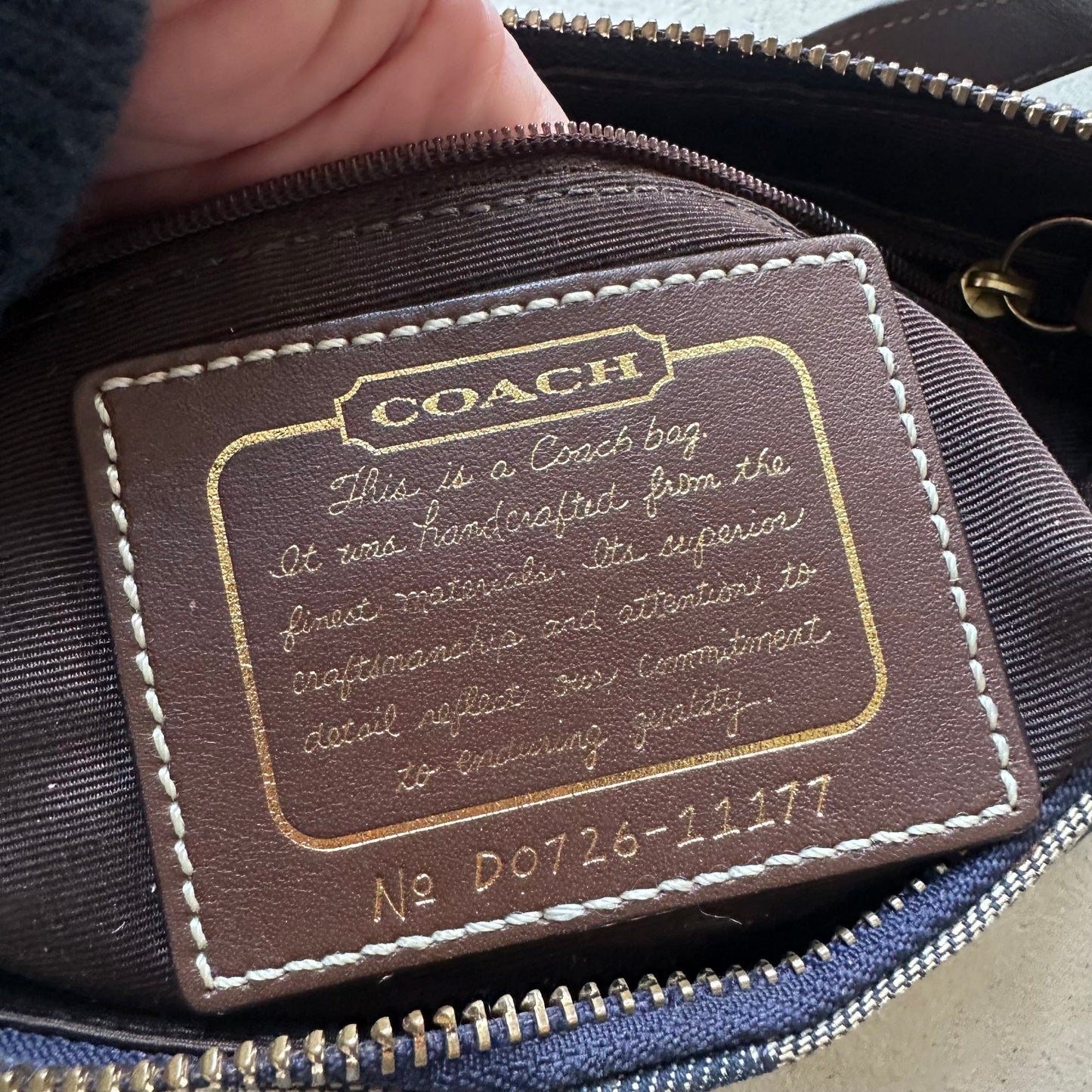 vintage y2k coach denim shoulder bag 2