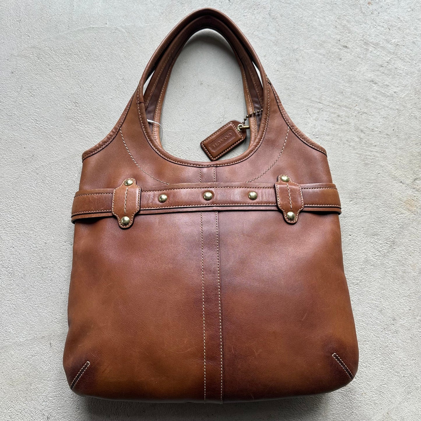 vintage y2k coach brown leather shoulder bag 6