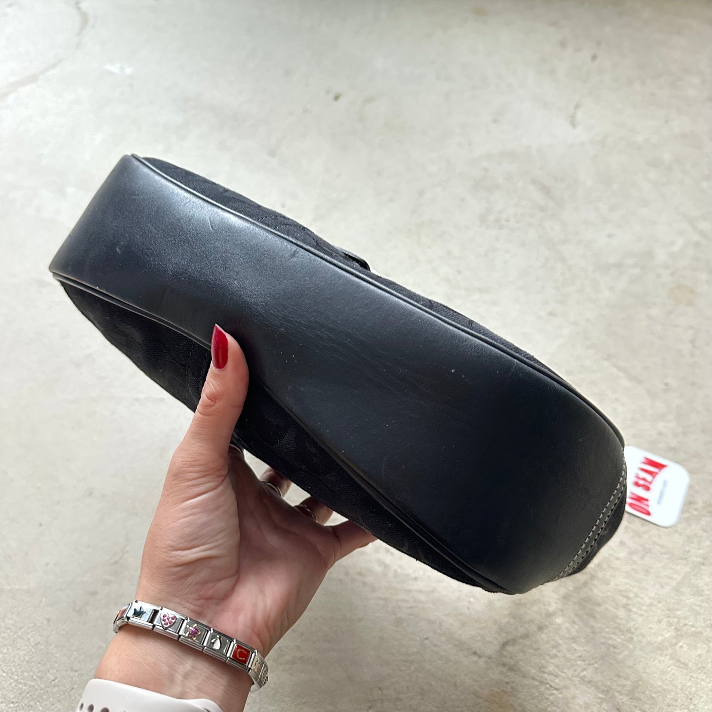 vintage y2k coach black mini hampton shoulder bag 1