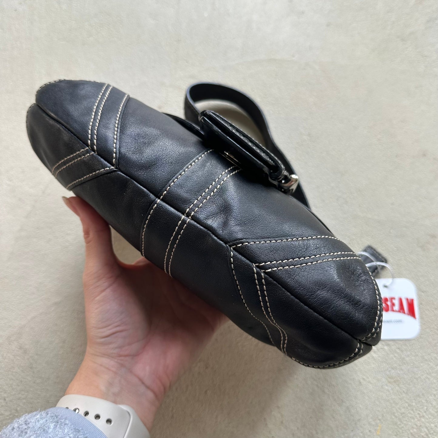 vintage y2k coach black mini soho leather shoulder bag 31