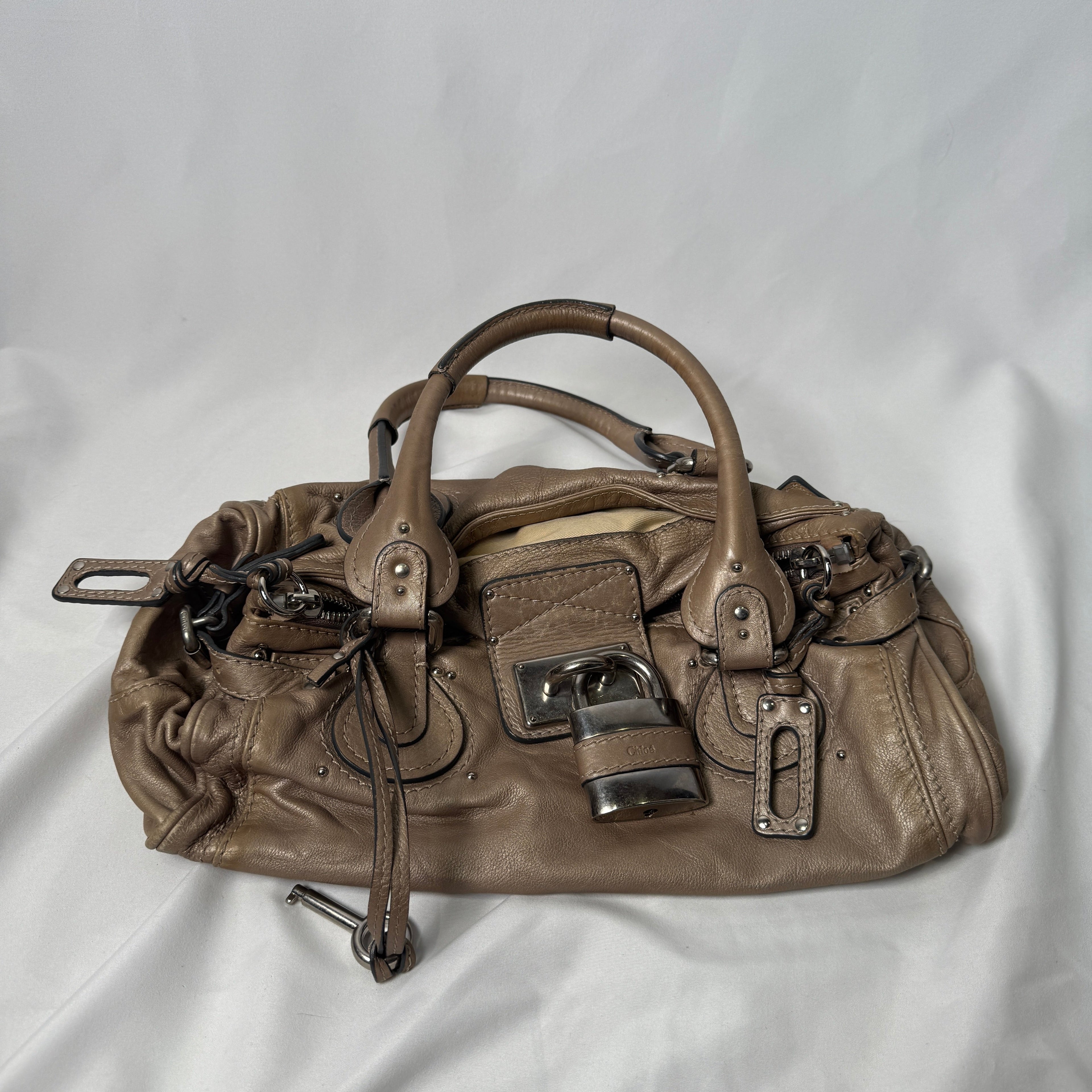 🔥 Pre-owned CHLOÉ 2007 light silver paddington 🔥