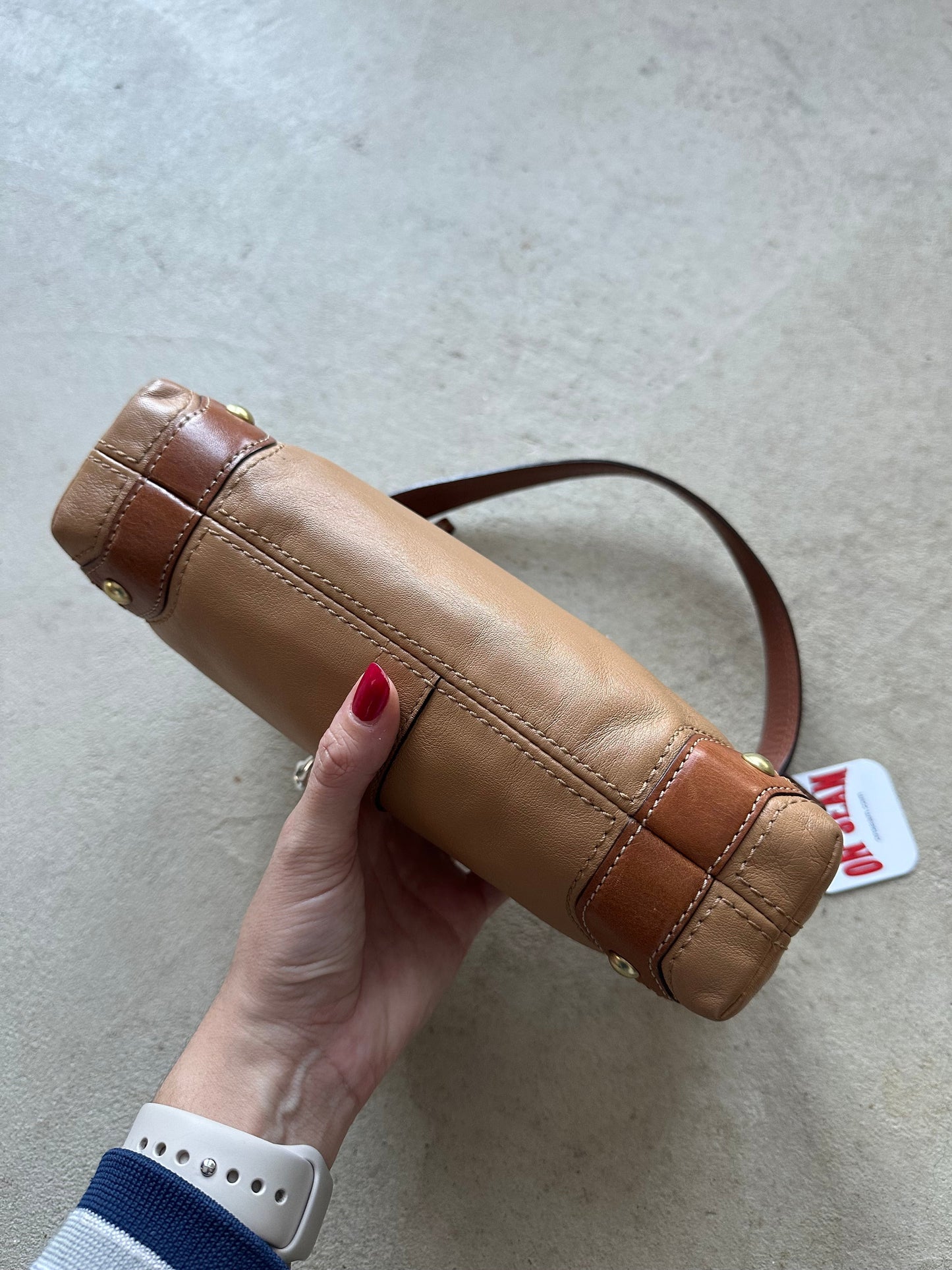 vintage y2k coach leather shoulder bag