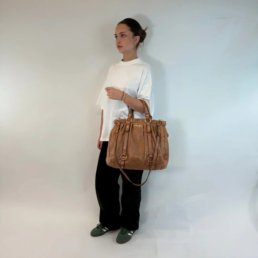 🔥 Pre-owned Miu Miu Handtasche Vitello Lux groß 🔥