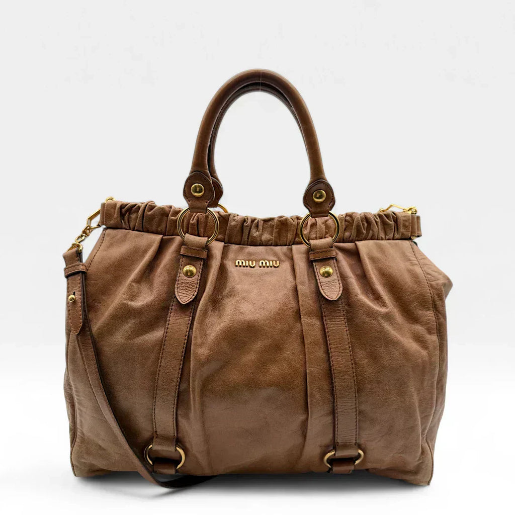 🔥 Pre-owned Miu Miu Handtasche Vitello Lux groß 🔥